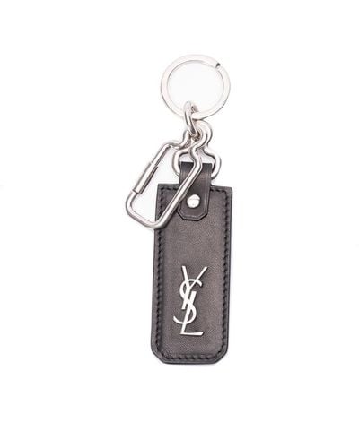 Saint Laurent Key Ring - White