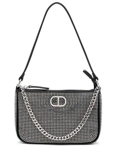 Twin Set Small Crossbody Bag - Metallic