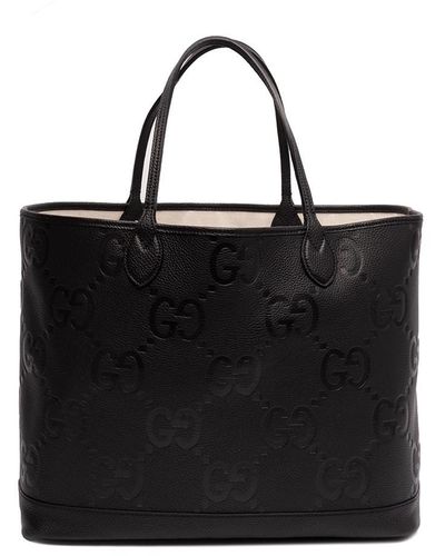 Gucci `Gg Jumbo` Tote Bag - Black
