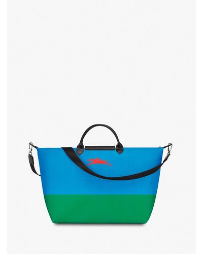Longchamp ` X Bob` Travel Bag - Blu