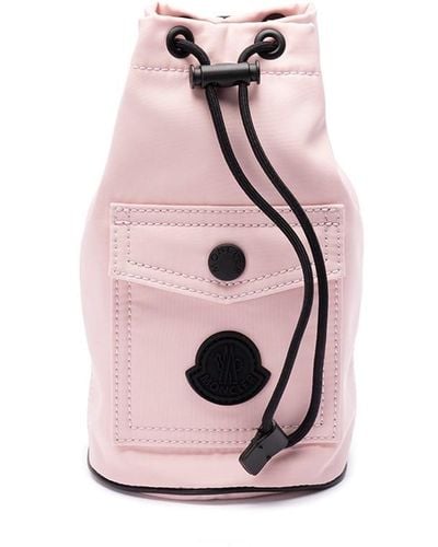 Moncler Mini Drawstring Pouch Bag - Pink