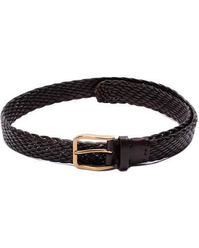 Brunello Cucinelli Braided Belt - Black