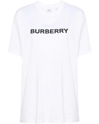 Burberry Logo-print Cotton T-shirt - White