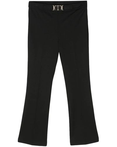 Twin Set Cropped Pants - Black