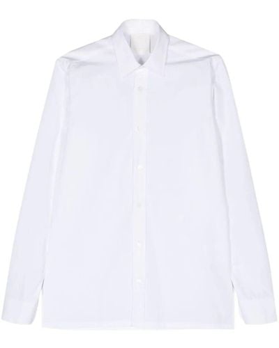 Givenchy 4g-embroidered Cotton Shirt - White