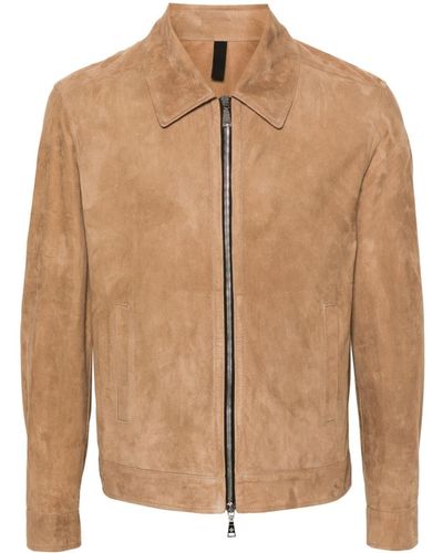 Tagliatore Leather Jacket - Brown