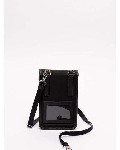 Prada Cover Smartphone In Re-Nylon E Pelle Saffiano - Nero