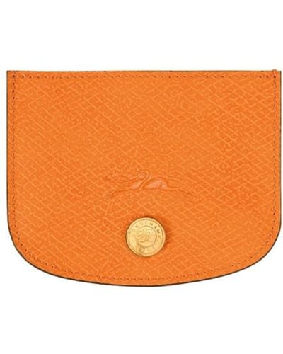 Longchamp `Epure` Card Holder - Orange