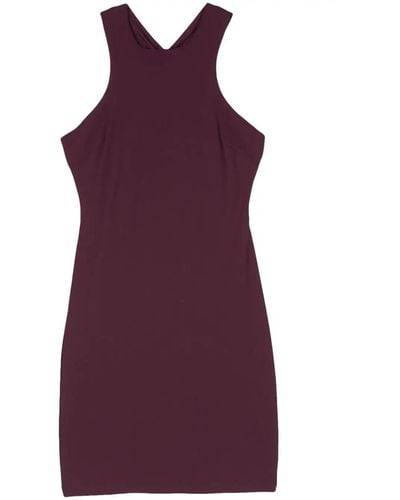 Patrizia Pepe Cut-out Detail Sleeveless Dress - Purple