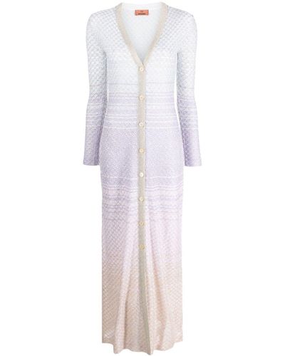 Missoni Sequined Long Cardigan - White
