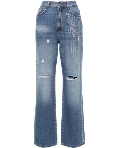 Twin Set `Actitude` Seasonal Fit Jeans - Blue