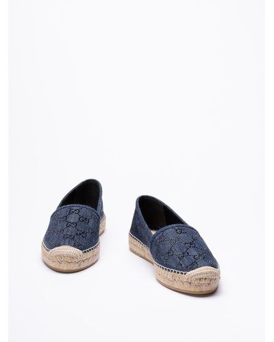 Gucci `Pilar` Espadrilles - Blu