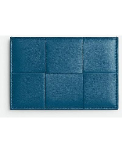 Bottega Veneta `cassette Large Flap Wallet` - Blue