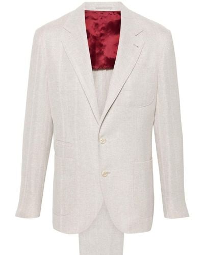 Brunello Cucinelli `Easy` Suit - White