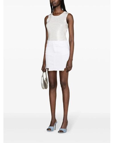 3x1 `Celine` Mini Skirt - Bianco