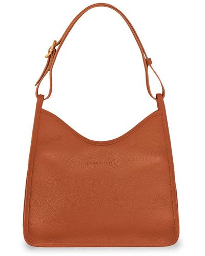 Longchamp `le Foulonné` Medium Handbag - Brown