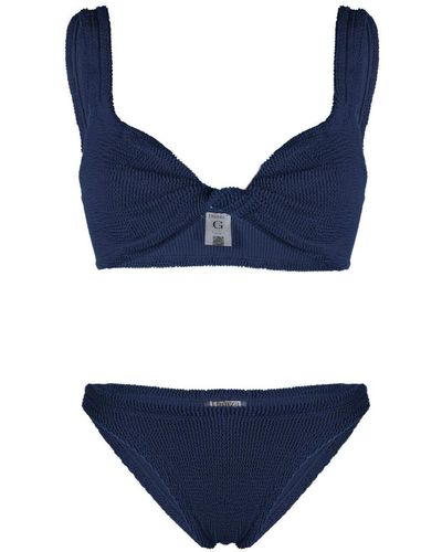 Hunza G Juno Crinkle Bikini - Blue