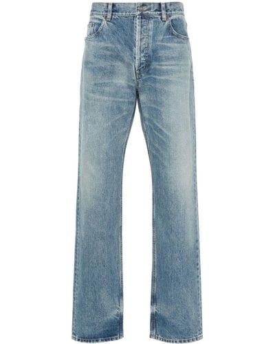 Saint Laurent Relaxed Straight Jeans - Blue