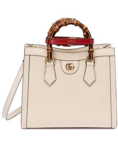 Gucci ` Diana` Small Tote Bag - White