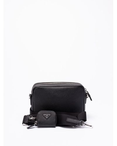 Prada Saffiano Leather Shoulder Bag - Nero