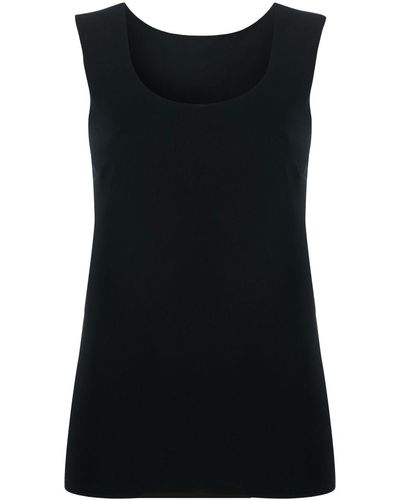 Patrizia Pepe Sleeveless Stretch Top - Black