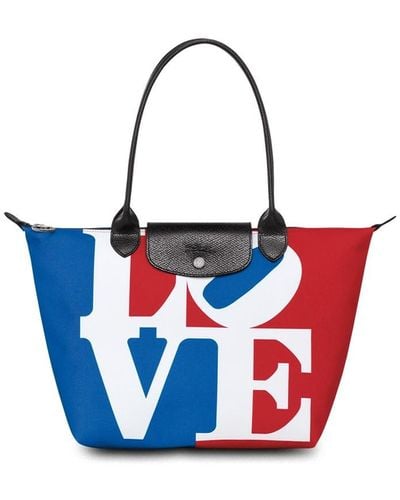 Longchamp ` X Bob` Shoulder Bag - Blue