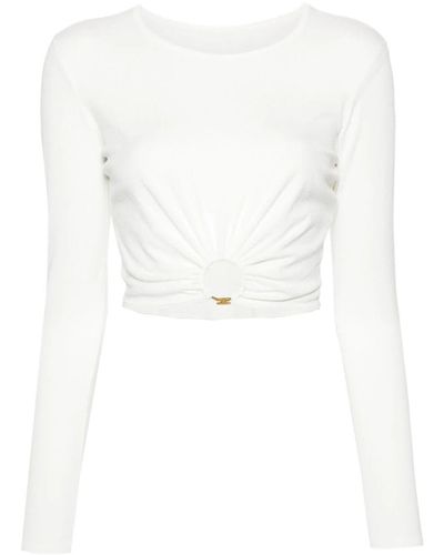 Elisabetta Franchi Tricot Sweater - White