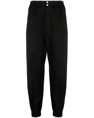 Alexander McQueen Organic Cotton Cargo Trousers - Black
