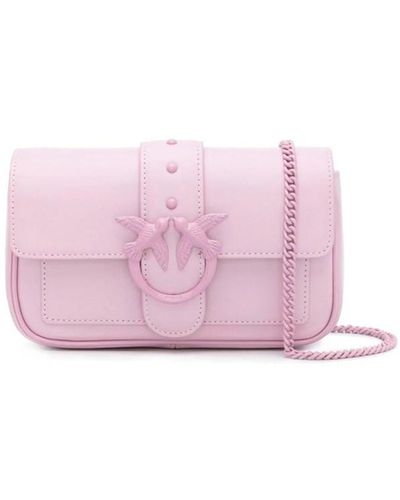 Pinko `love One Pocket` Crossbody Bag - Pink