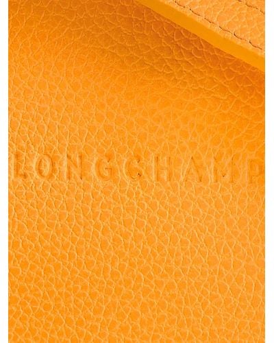 Longchamp `Le Foulonné` Small Crossbody Bag - Arancione