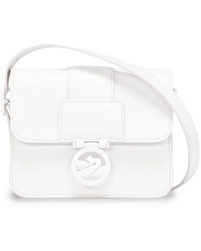 Longchamp `Box-Trot Colors` Small Crossbody Bag - White