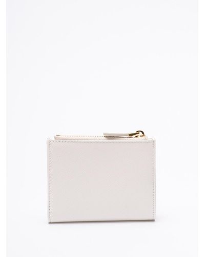 Prada Small Saffiano Leather Wallet - Bianco