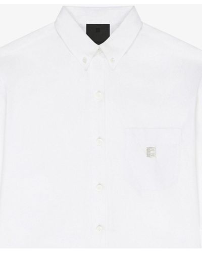 Givenchy Camicia corta in popeline - Bianco