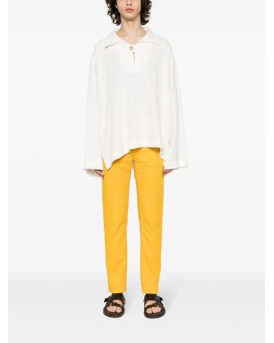 Jacob Cohen Pantaloni crop Scott - Giallo