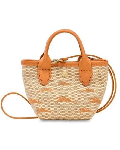 Longchamp `le Panier Pliage` Extra Small Handbag - Metallic