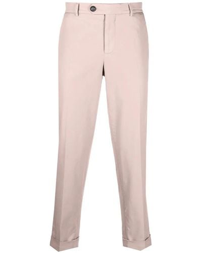 Brunello Cucinelli Tapered-leg Chino Trousers - Pink