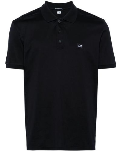 C.P. Company 70/2 Mercerized Jersey Polo Shirt - Black