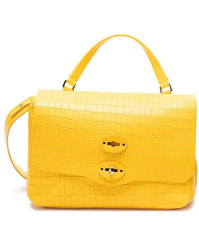 Zanellato Small `Postina Cayman` Bag - Yellow