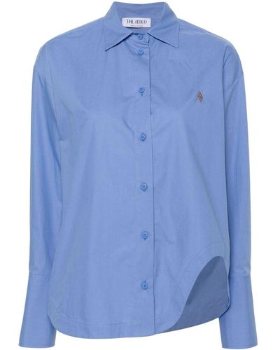 The Attico Cotton Poplin Shirt - Blue