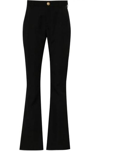 Balmain Flared Trousers - Black