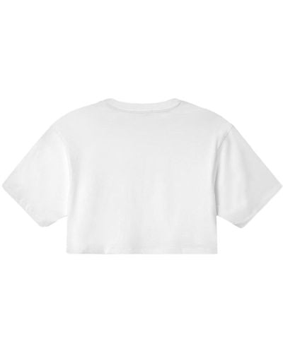 hinnominate Cropped T-Shirt - Bianco