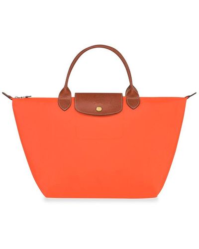 Longchamp `le Pliage Original` Medium Handbag - Orange