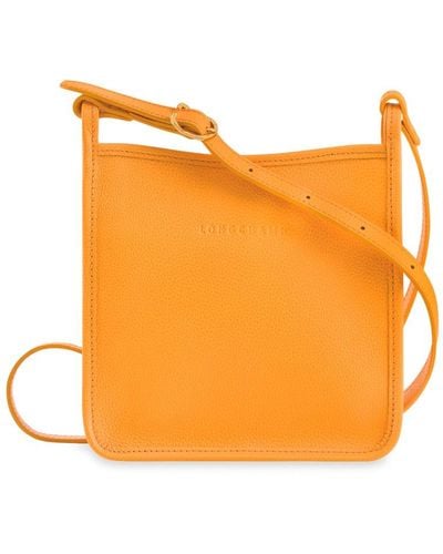 Longchamp Small Le Foulonné Crossbody Bag - Orange