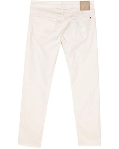 Incotex `5P Ppt Str` Jeans - Bianco