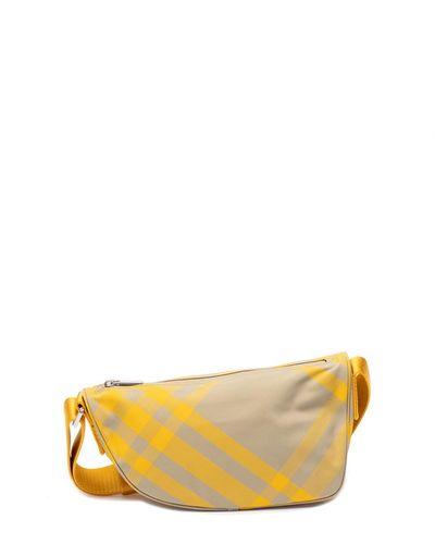 Burberry `shield` Crossbody Bag - Yellow