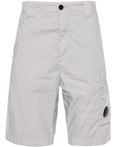 C.P. Company `50 Fili Stretch` Cargo Shorts - Grey