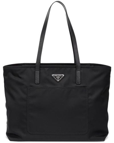 Prada `Re-Nylon` Tote Bag - Black