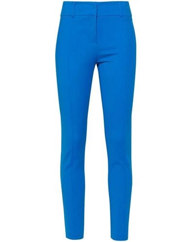 Patrizia Pepe High-waist Slim-fit Pants - Blue