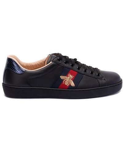Gucci `Ace` Embroidered Sneakers - Blue