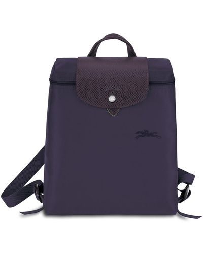 Longchamp `le Pliage Green` Medium Backpack - Blue